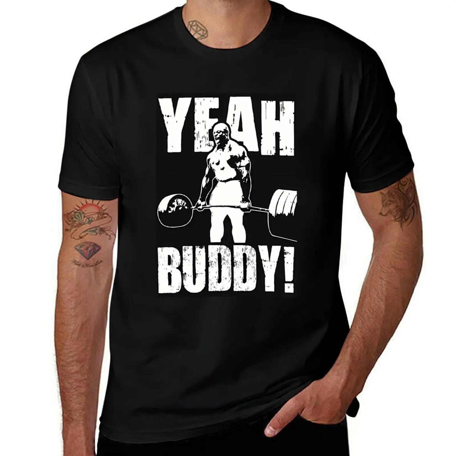 

Ronnie Coleman Yeah Buddy T-Shirt Basic Simple Design Short Sleeve Shirt