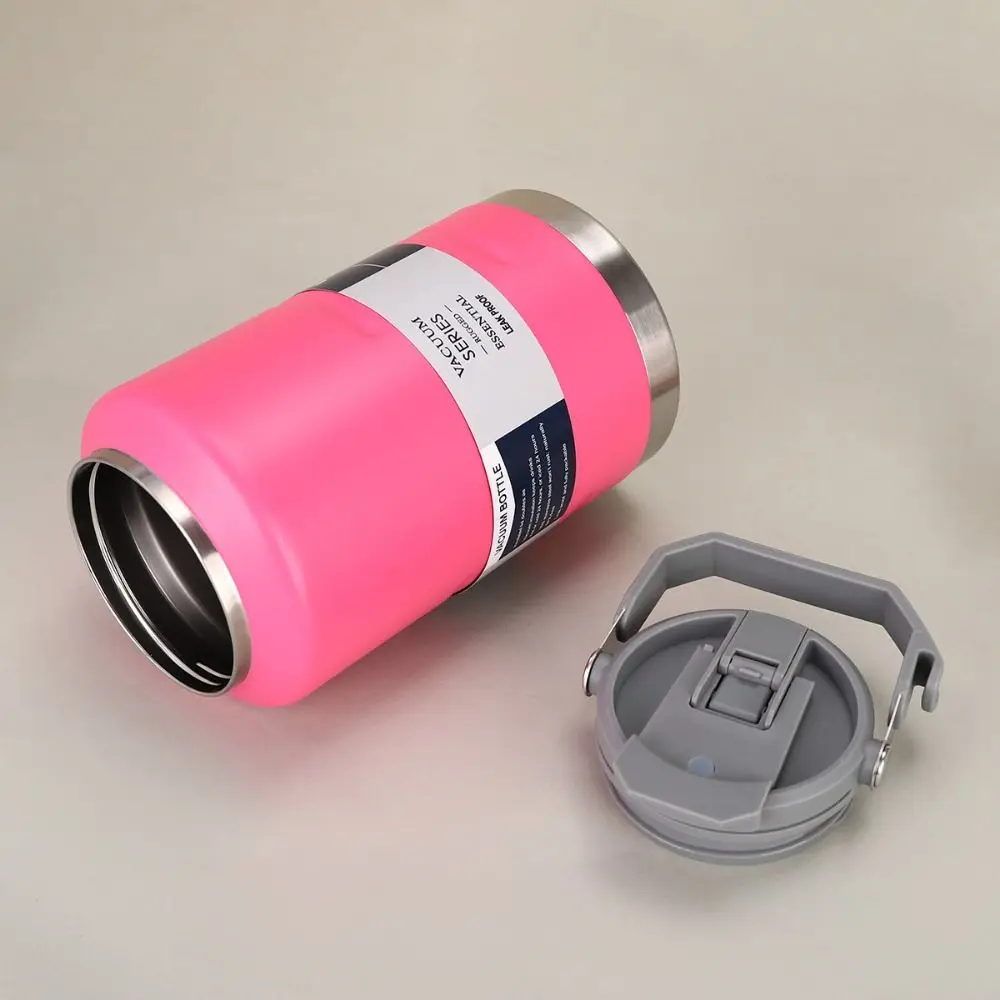 زجاجة مياه حرارية متعددة الاستخدامات سعة 2 لتر محمولة مع مقبض زجاجة مشروبات من الفولاذ المقاوم للصدأ سميكة كوب معزول خارجي #3