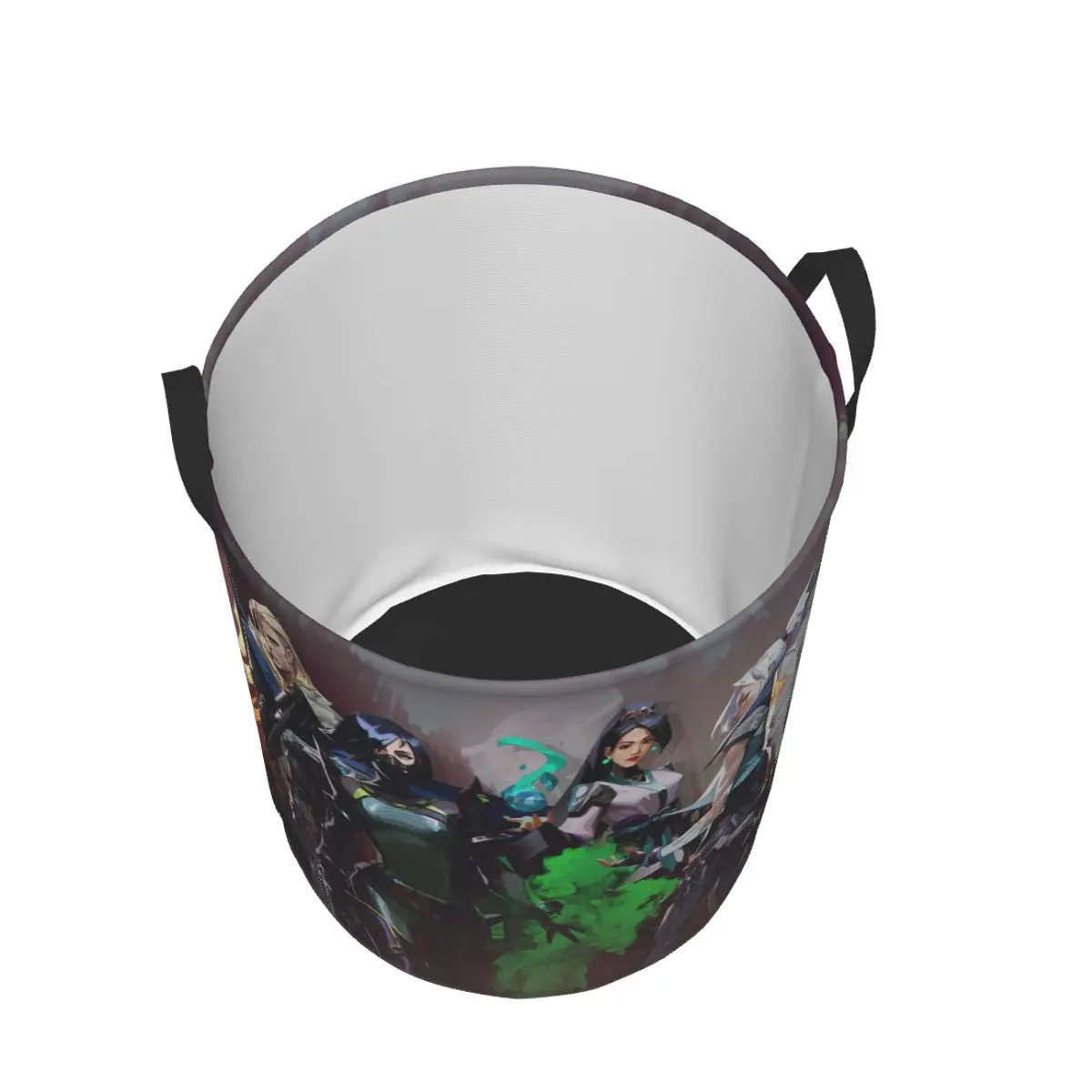 Valorant 슈팅 게임 컴퓨터 접이식 세탁 바구니 더러운 옷 장난감 잡화 보관 바구니 가정용 대형 방수 상자