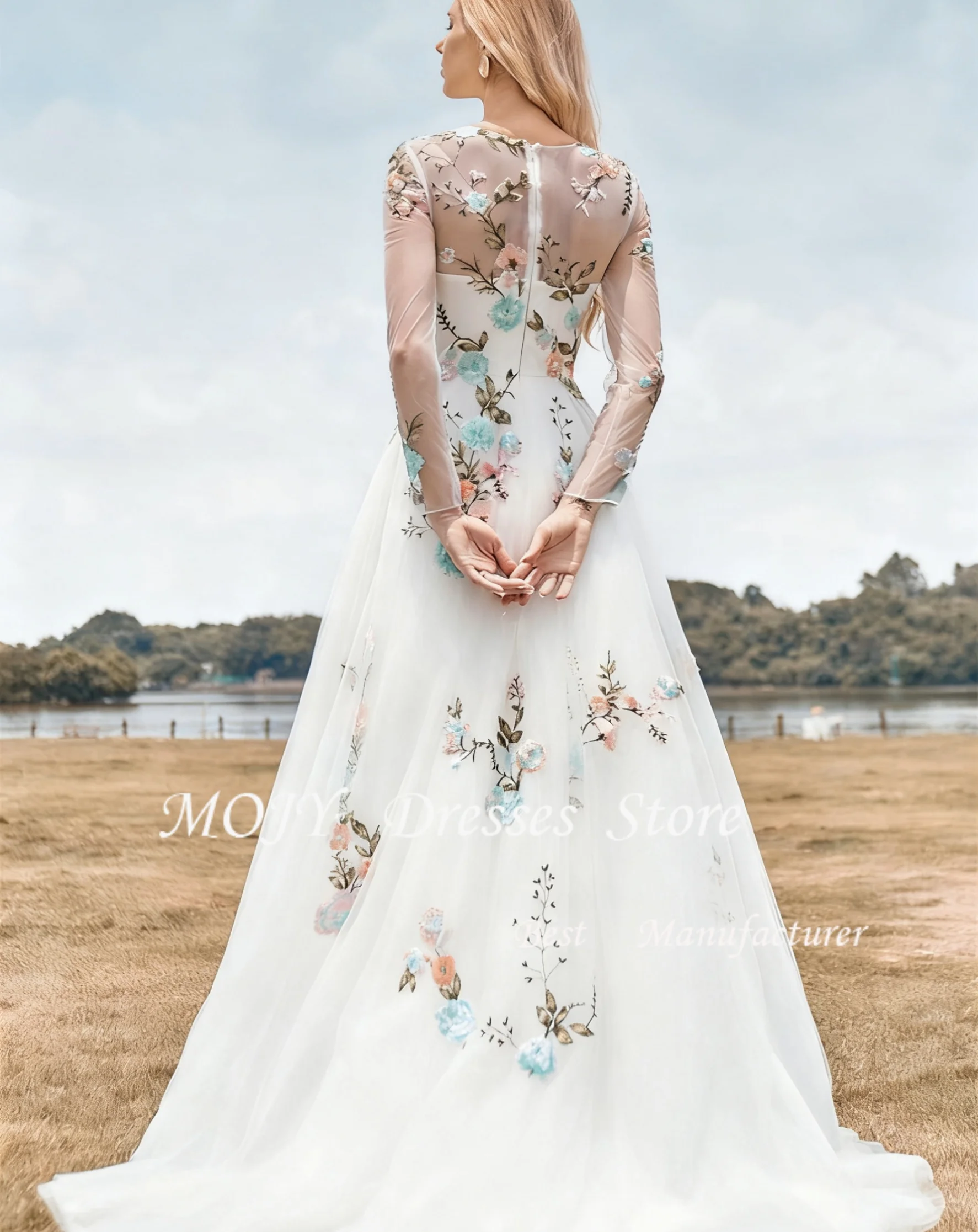 모지 맞춤형 웨딩 파티 드레스 프로무 드레스 럭셔리 우아한 이브닝 드레스 특별한 행사용 웨딩 드레스 신부 드레스