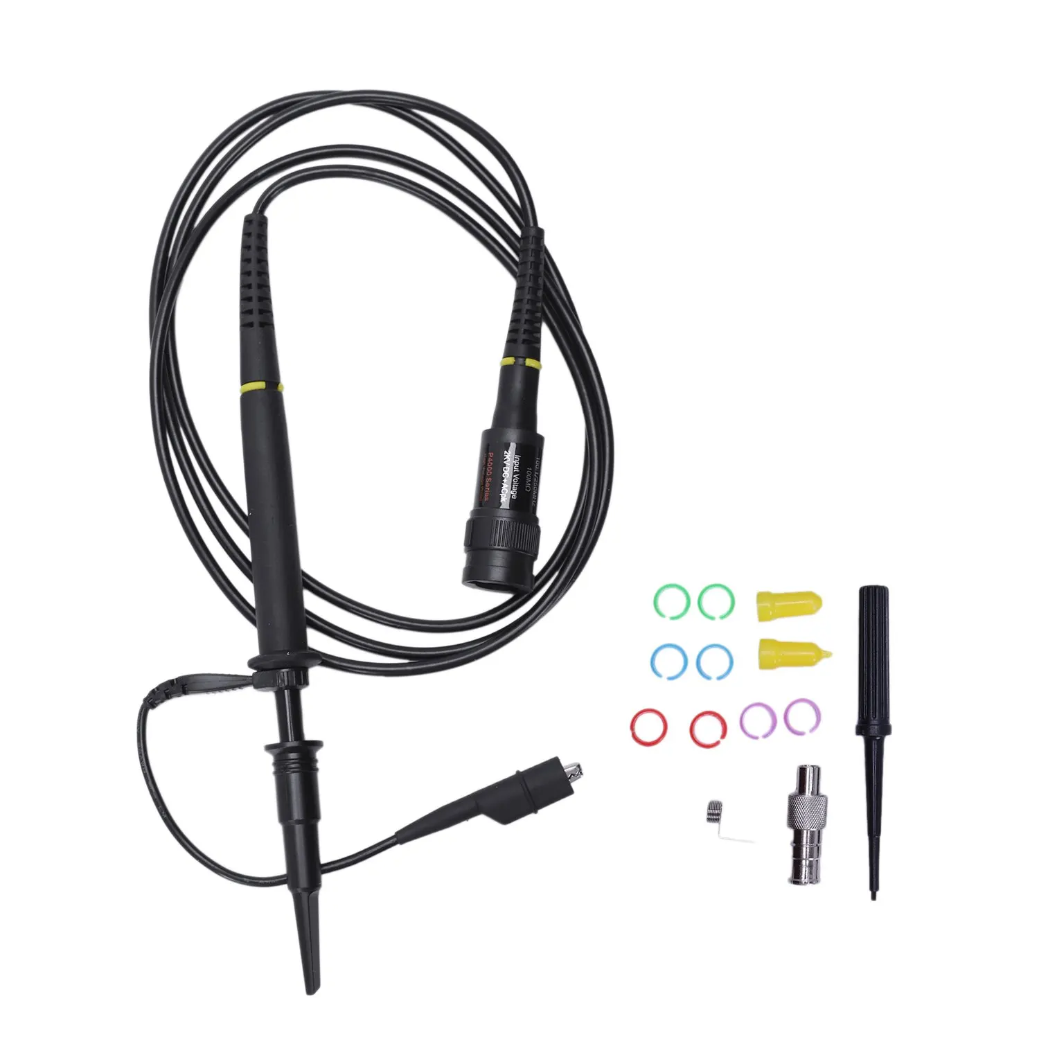 P4250 Oscilloscope Probe Kit High-Voltage Probe 100:1 2Kv 250Mhz Crocodile Clip Bnc Test Lead Kit Connector Adjustment Tools