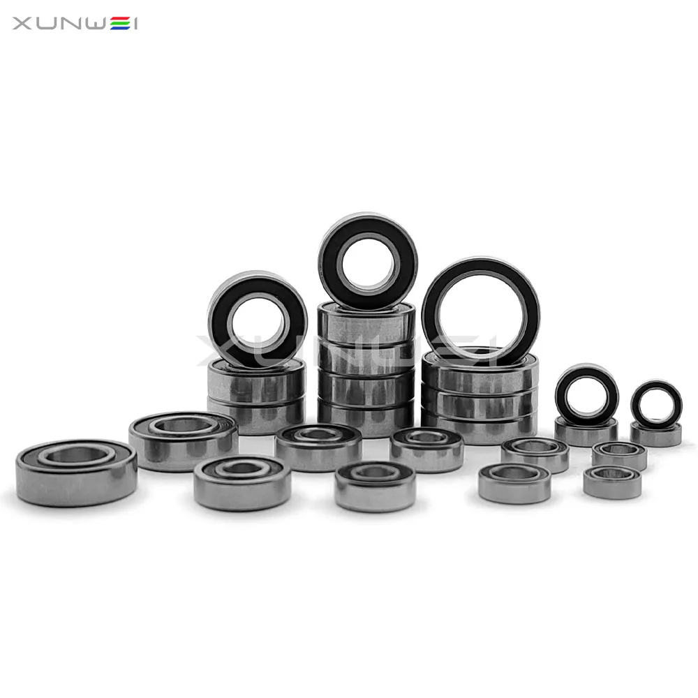 Tekno MT410 Chrome Steel Complete Rubber Sealed Ball Bearings Kit 26Pcs Rc Monster Truck Car Spare Parts