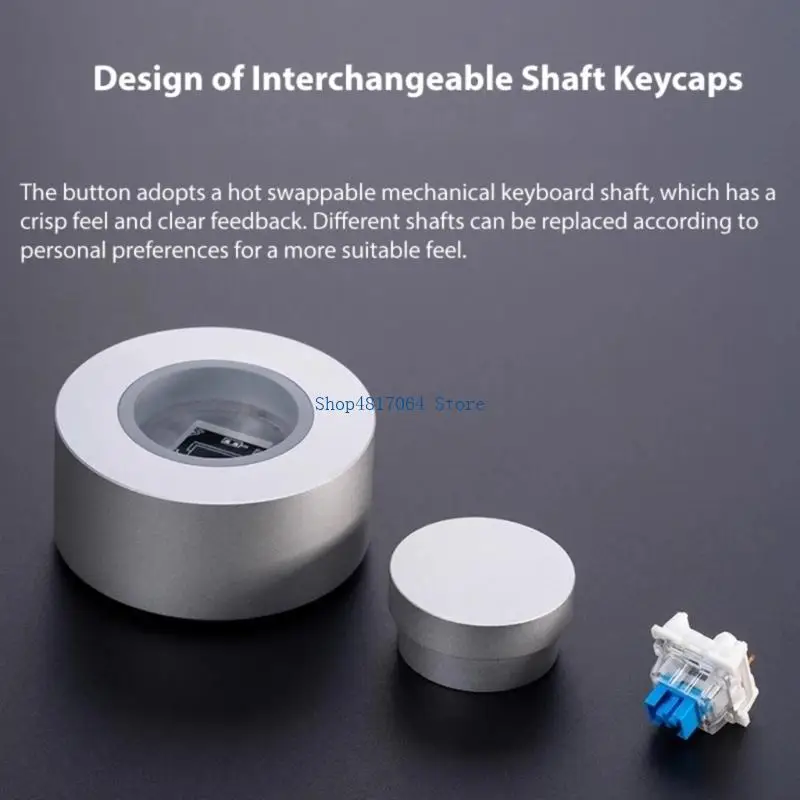 T3LB Easy Installation Wireless Power Button Featuring Rechargeable for Desktop Computer Multifunctional Remote Control