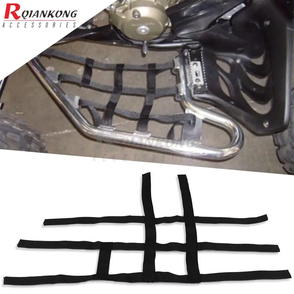 For Polaris Motorbike Nerf Bar Nets Waterproof Nylon ATV Toolkit For Yamaha Banshee 350 Raptor 350 660 700 YFZ450 YFZ450R YFM700