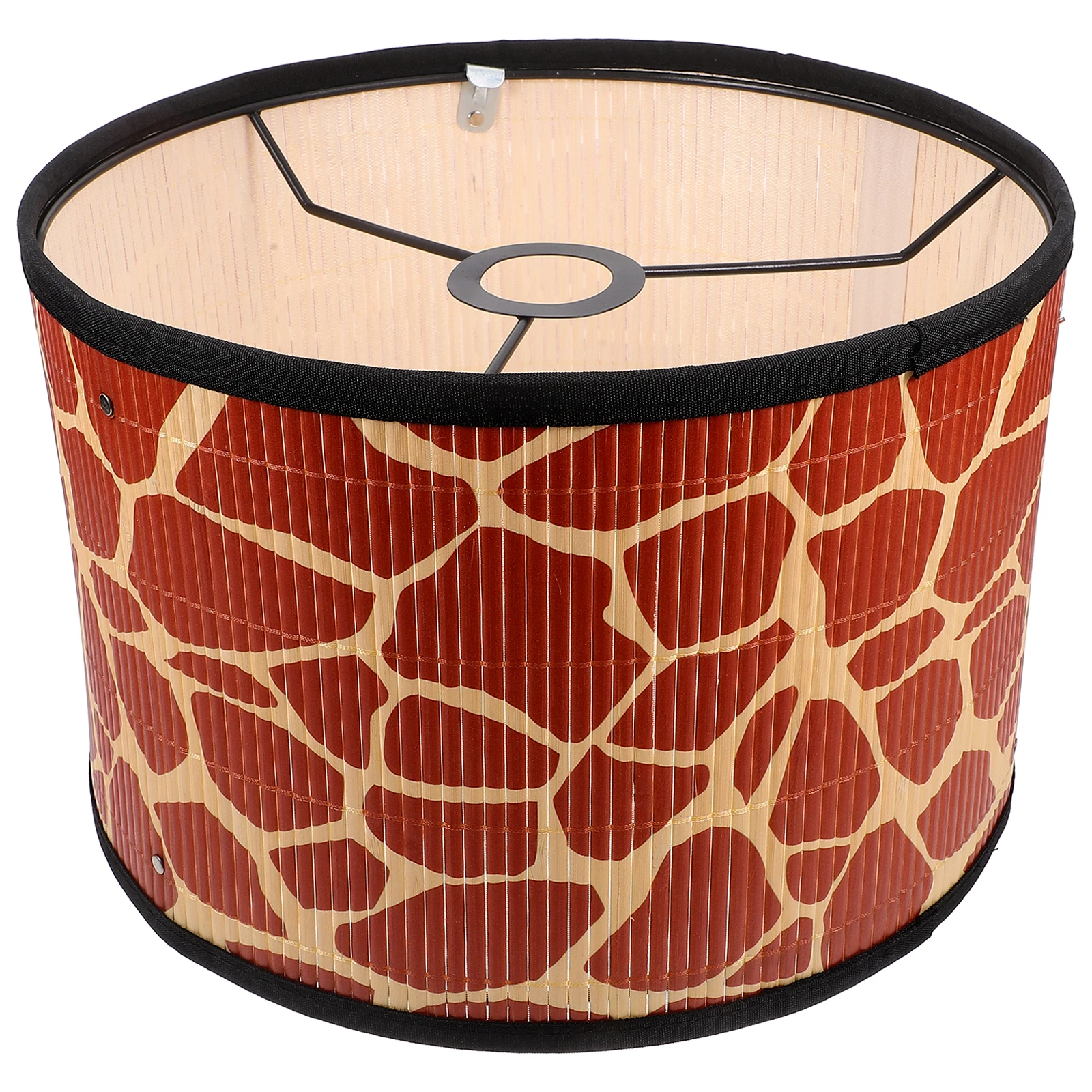 

Bamboo Lampshade E27 Leopard Print Rustic Table Desk Floor Bedside Lamp Cover Replacement Shade Modern Home Decor