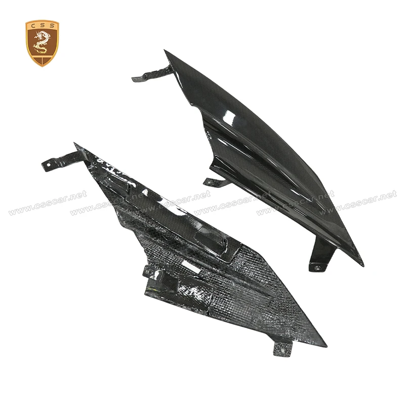 For Ferrari 812 upgrade MSY Style Dry Carbon Fiber Car Headlight Deacoration Air Vent Moulding Trim Exterior Accessories