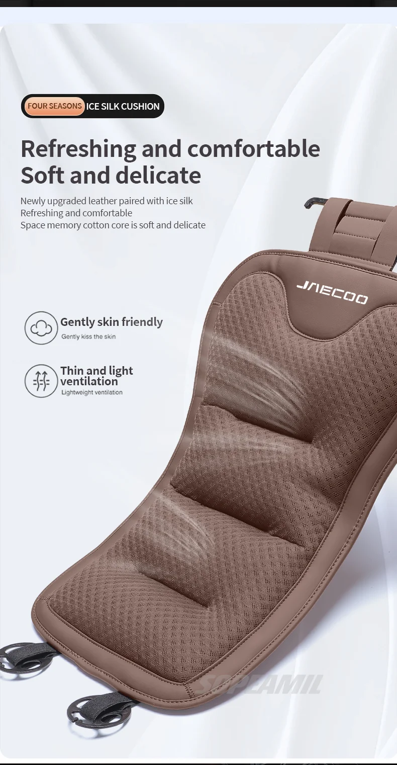 Für Chery JAECOO J5 J5EV J6 J7 J7SHS J8 J9 2024-2026 Auto-Sitzrückenlehnen-Kissenbezug Atmungsaktiver Sitzschutzbezug – Detail 4