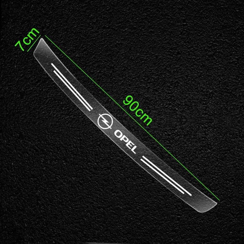 1pcs Car trunk transparent protective sticker For Opel Astra j Insignia Astra Corsa Zafira b Mokka Vivaro Meriva Car Accessories