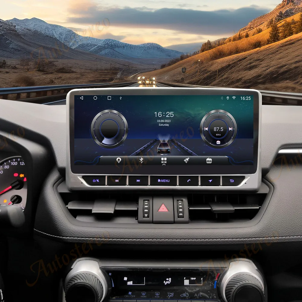 10Inch Android 14 Carplay For Toyota RAV4 2020-2024 Car GPS Navigation Head Unit Multimedia Player Stereo Radio Tape Recorder
