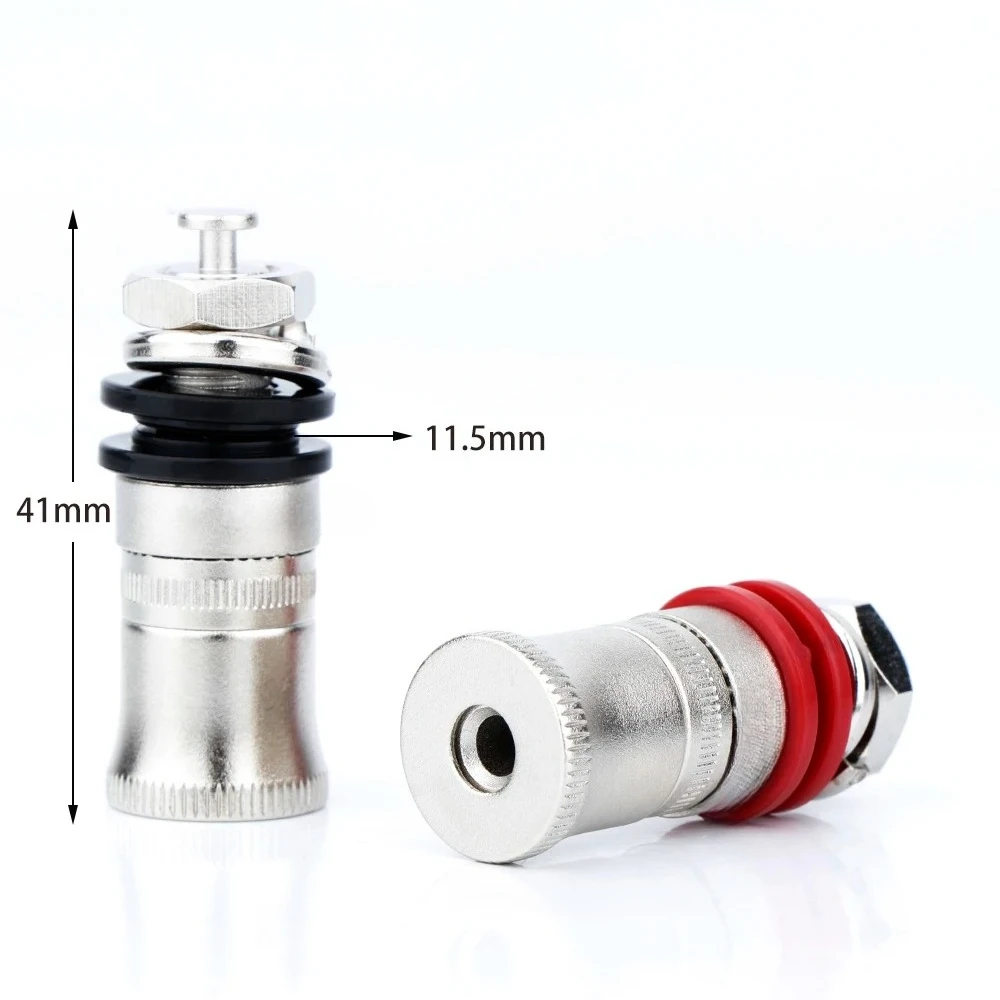 Hi-End 868 Binding Post Rhodium Gold Plated Speaker Niobium Terminal Banana Jack Amplifier Connector  Sound Audio Adapter