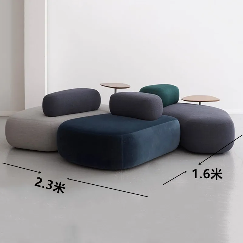 Nowoczesne leniwe sofy luksusowy Salon europejski Designer Puff Sofa narożnik indywidualny relaksujący dom Meuble De Salon Nordic mebel