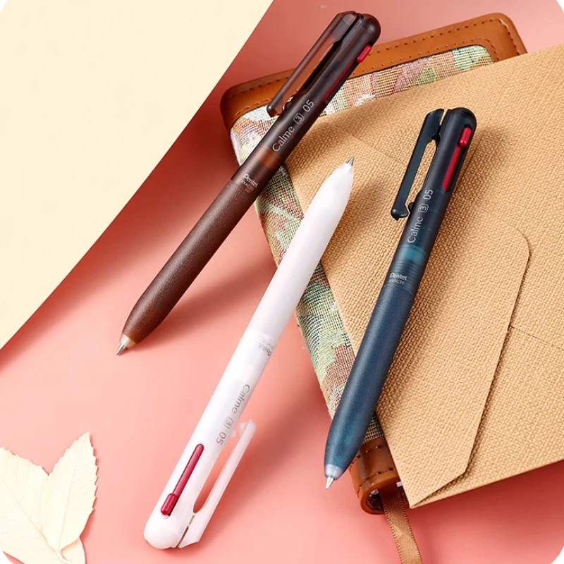 1pcs Pentel 0.5mm Calme Fall And Winter Limited Light Oil Pen Multi-function Pen Ballpoint Pen Medium Pen Japanese Stationery