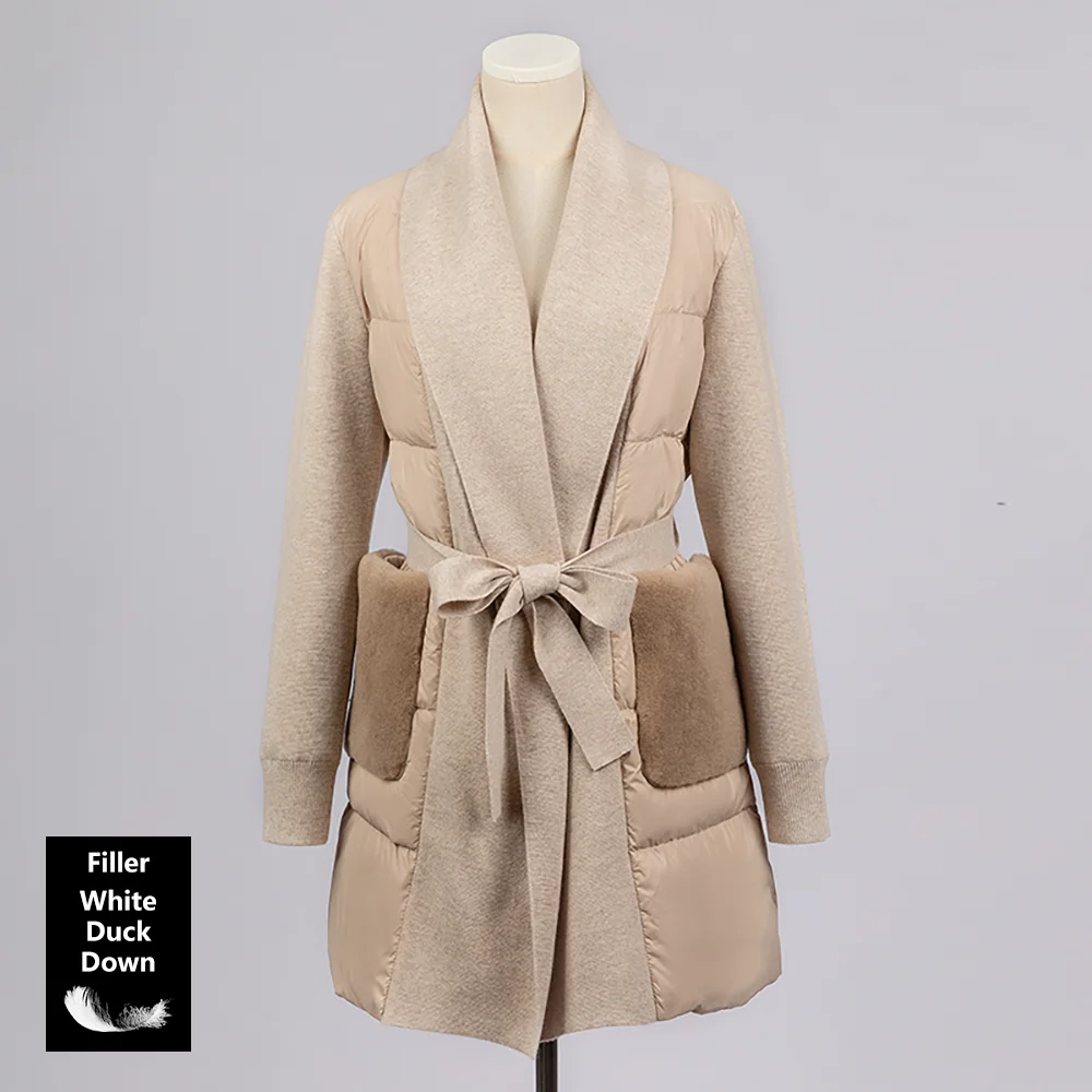 CA-59 Venta al por mayor 90% plumón de pato blanco chaqueta de plumón para mujer abrigos de plumas para invierno abrigos de plumas para mujer ropa