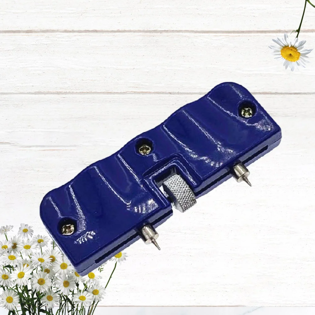 Two-Jaw Watch Back Case Opener Blue Portable Durable Tool Compact for Watchmaker Repair Watch Back Case Opener