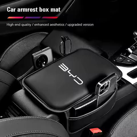 Car Arm Rest Cushion Storage Pad Armrest Box Protective Cover For BYD Atto 3 Yuan Plus Han Tang EV F3 E6 Dmi Song F0 Qin Pro G3