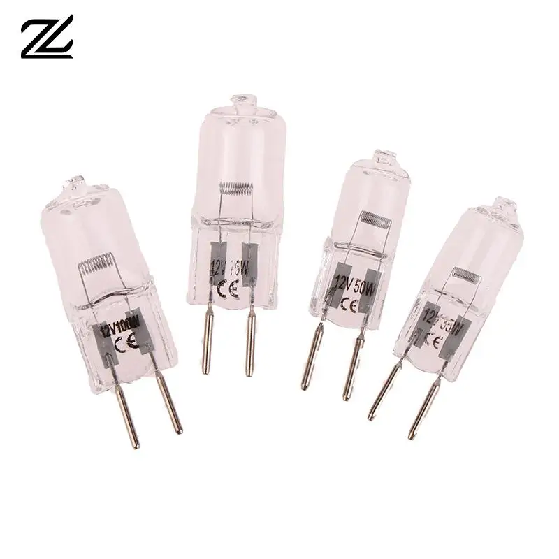 1pcs 12V G6.35 35W 50W 75W 100W Halogen Lamp Beads Suitable For Aromatherapy Lamp Crystal Lamp Projector 2pin Bulb