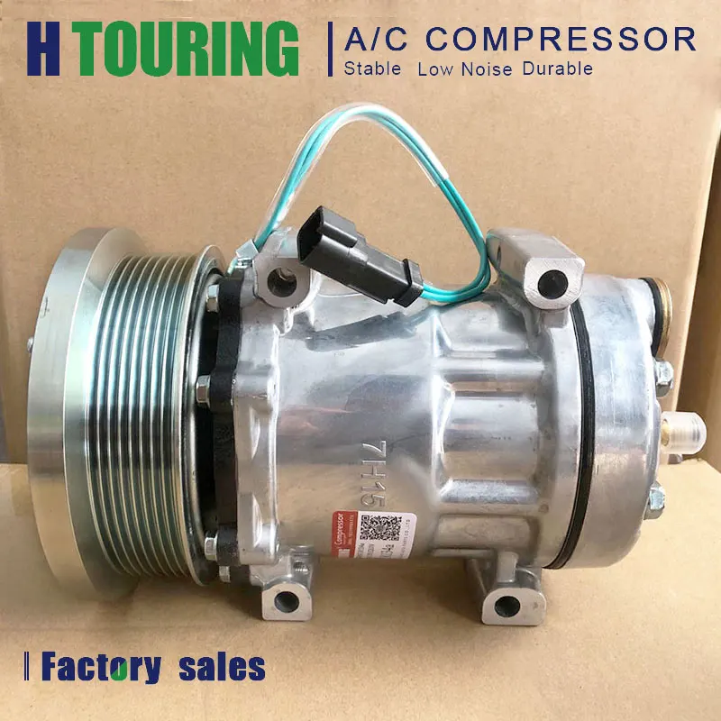 

1630872 3949671 277-7245 Sanden SD7H15 4769 4301 4302 4840 4355 Auto Ac A/c Air Compressor for Car Caterpillar Trucks 8PK 24V