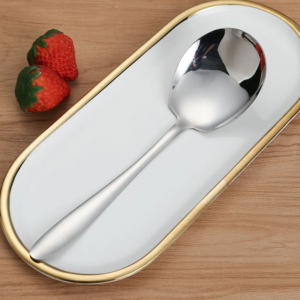 

2 Pcs Buffet Serving Spoon Multi-functional Metal Large Spoons Stainless Steel Student