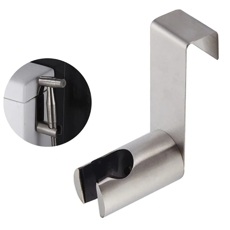 

Hook For Handheld Shower Wand For Bidet Sprayer Toilet Stainless Steel Shattaf Bracket Brushed Nickel Coating Holde