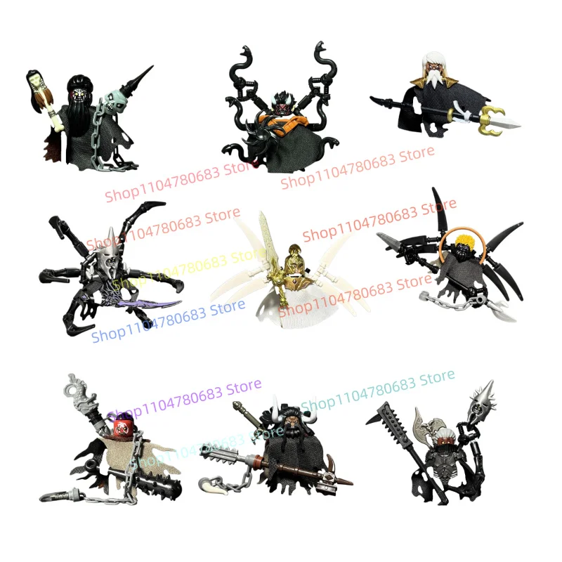 Neue MOC Minifigur Mittelalterliche Mythen Dunkle Götter Spielzeugmodell Ornamente, Feiertagsgeschenke