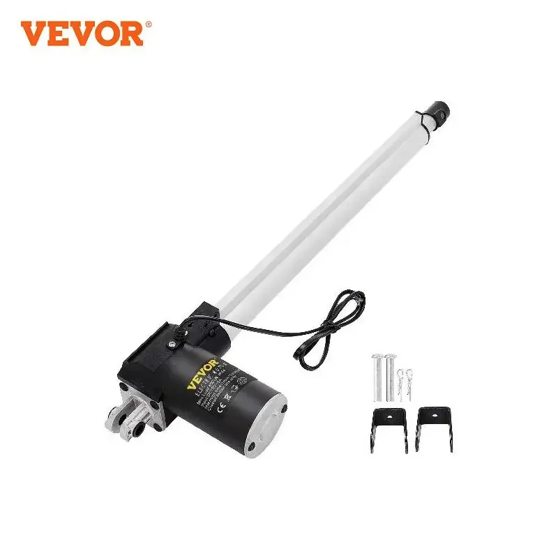 

VEVOR 400mm DC 12V Linear Actuators Electric Motor Stroke 5mm/s Travel Speed 6000N Max Lift Stroke Linear Actuator Stroke