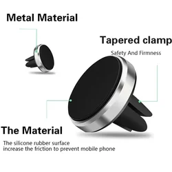 Universal Car Phone Holder Magnetic Mobile Phone Air Vent Mount Holder in Car Smartphone Stand Magnet Holder For iPhone Samsung