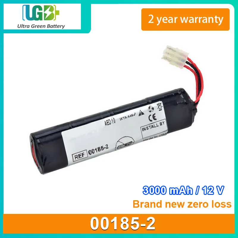 

UGB New battery For Welch Allyn 00185-2 7919-2 8000-0807-01 AED 10 AED10 medical Battery 12V 3000mAh