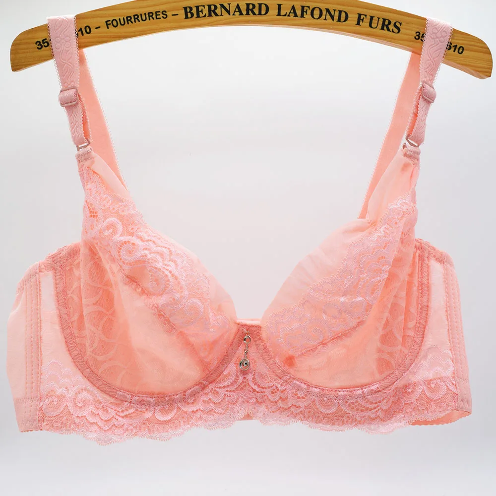 Floral Thin Lace Bras For Women Underwear Lingerie Tops Deep V Sexy Bra Big Plus Size Brassiere