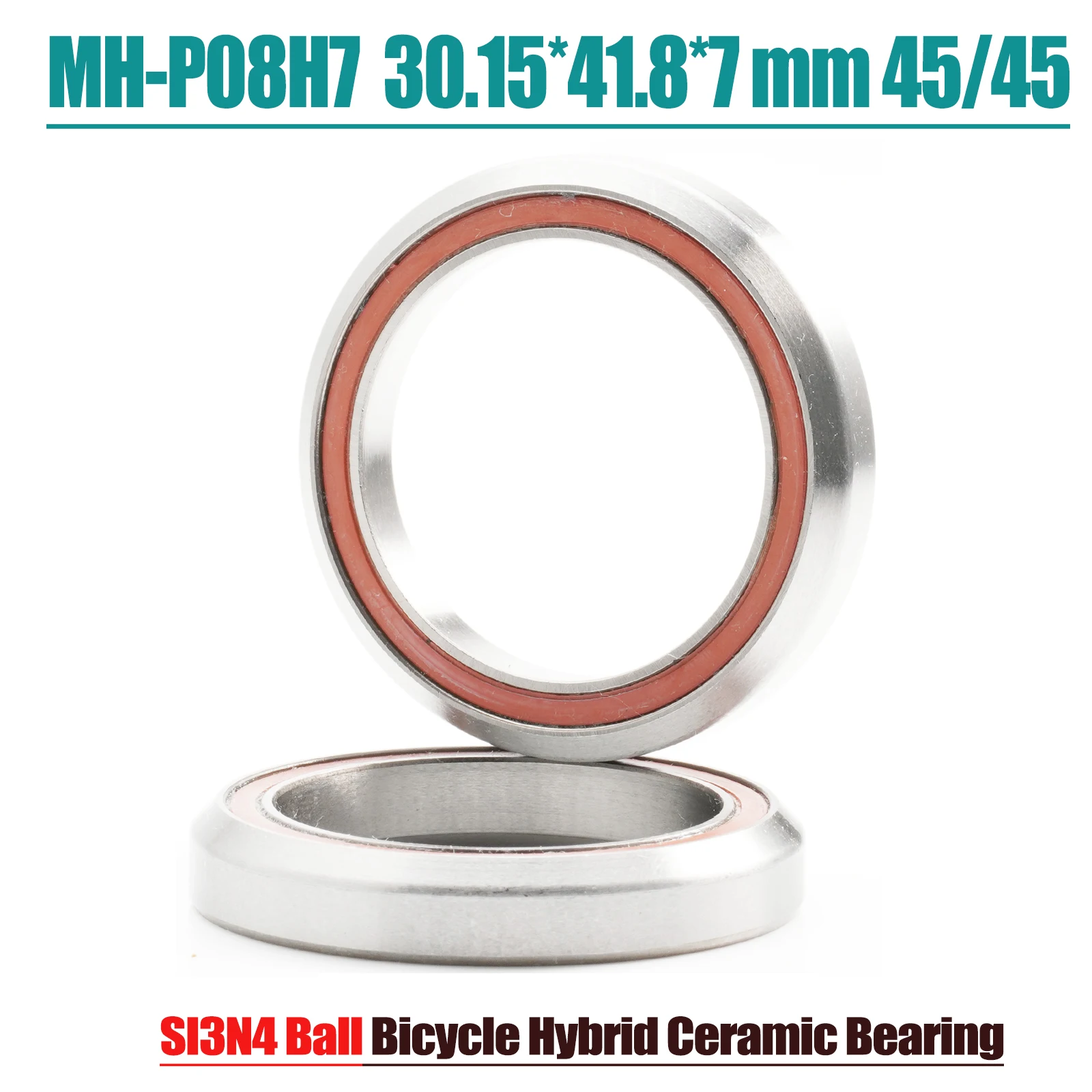 

Bike Headset Bearings HC-MH-P08H7 30.15*41.8*7 mm 45/45 2PCS ACB Road MTB Angular Contact Bicycle Hybrid Ceramic Bearing