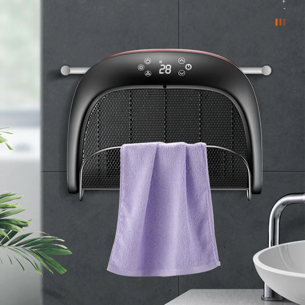 Pemanas ruangan dinding multifungsi, pemanas listrik penghemat energi kamar mandi 2000W