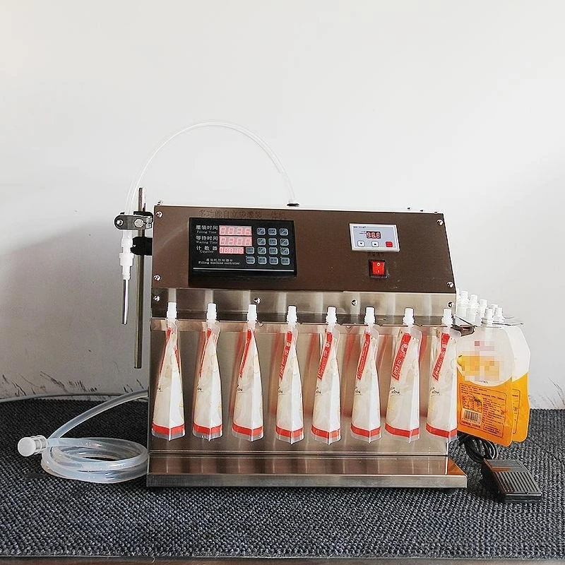 

Soup filling machine, dual-purpose self-standing suction nozzle bag liquid filling machine