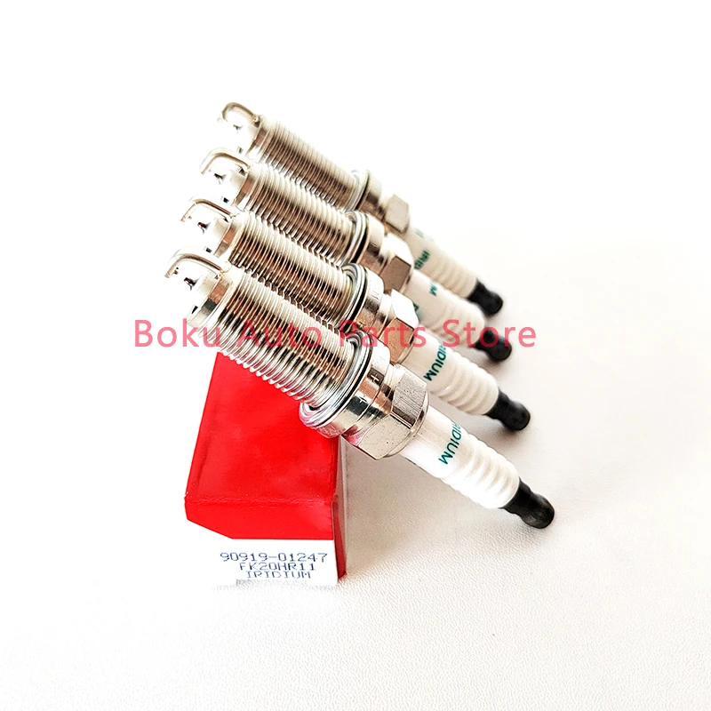 4/10pcs  90919-01247 FK20HR11 Iridium Spark Plug For Toyota Lexus V6 3.5L Camry Highlander Prado RAV4 Venza  9091901247