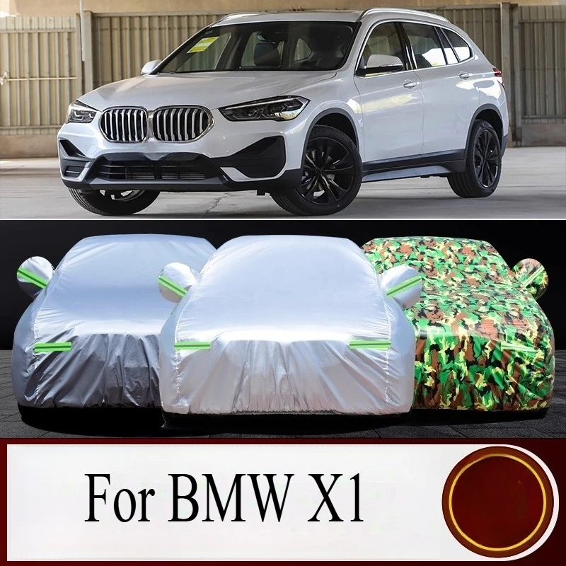

For BMW X1 SUV Heavy Duty Car Cover For Sun Protection Rainproof Flame Retardant Sunshade Dust Proof Anti Freeze