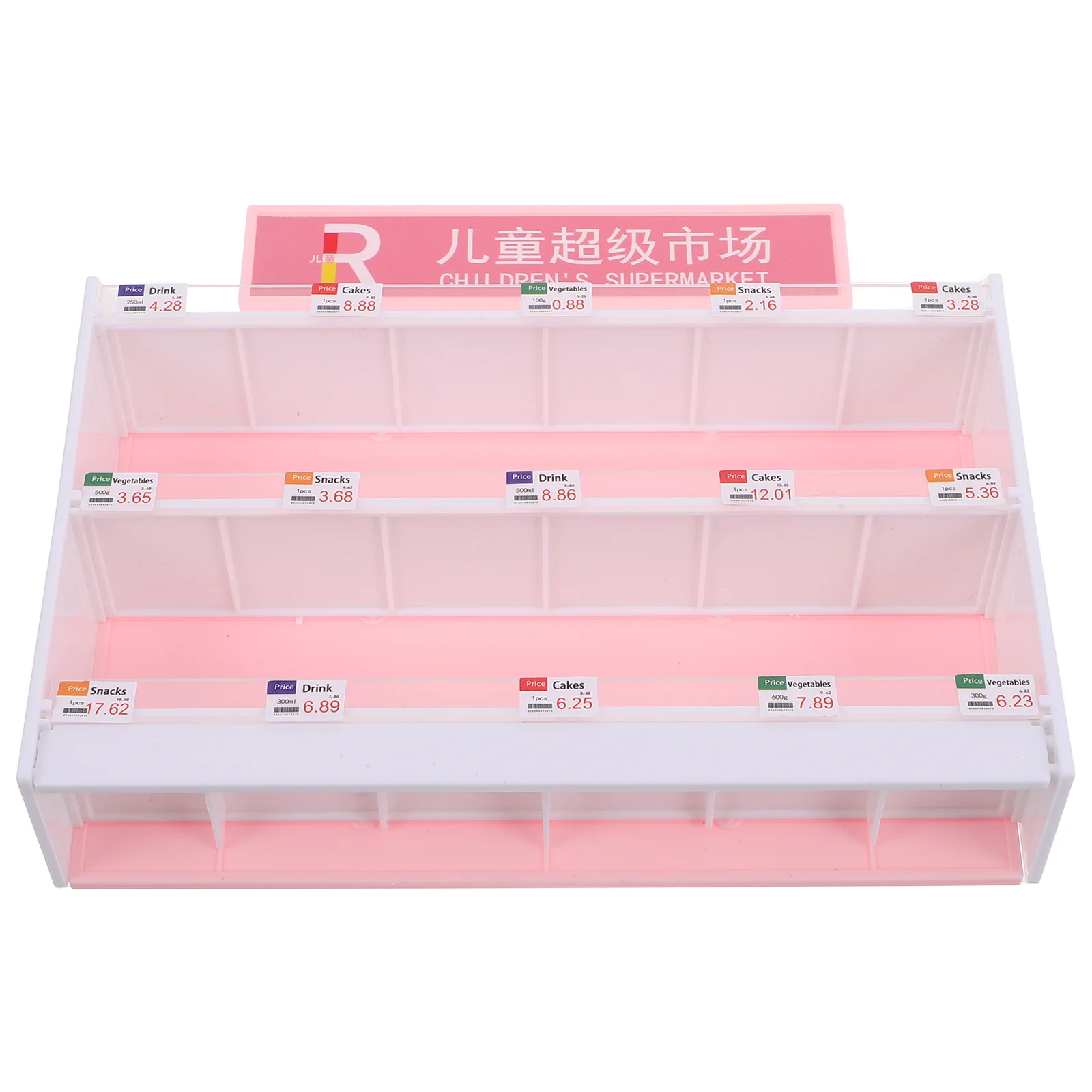 Toy Room Miniature Food and Toys Supermarket Shelf Plastic House Furniture