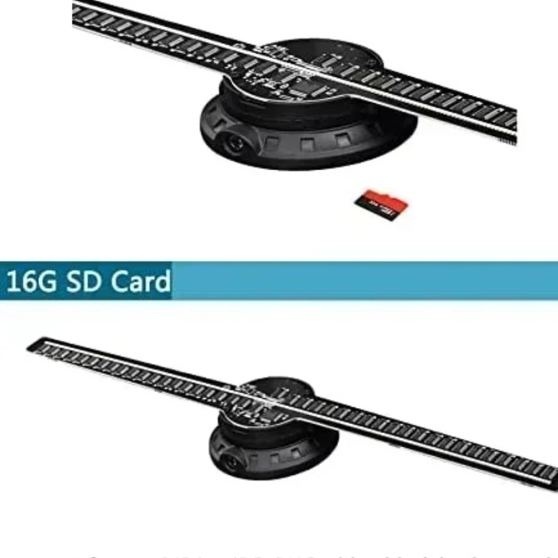 ثلاثية الأبعاد الهولوغرام مروحة 42 سنتيمتر ثلاثية الأبعاد جهاز عرض ثلاثي الأبعاد عرض إعلاني ضوء HD جهاز عرض ثلاثي الأبعاد لمتاجر القضبان حفلة عيد الميلاد #6