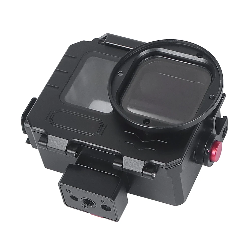 IP68 Metallgehäuse Wasserdicht für GoPro 13 12 11 10 Actionkamera Tiefseetauchen 1/4 Schnellmontage Unterwasser-Schutzrahmen – Detail 35