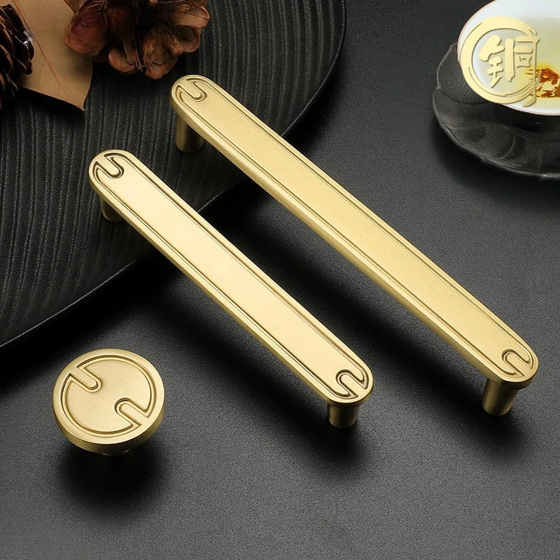 الإبداعية سبائك الزنك مقابض لقطع الأثاث الذهب خط شكل المطبخ مقبض كابينة ضوء الفاخرة الأوروبية خزانة تسحب مقابض الأبواب #2