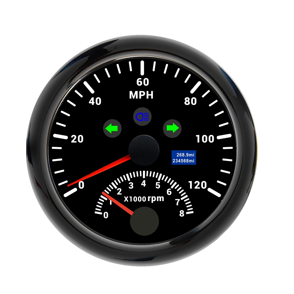 WIisecoco Motor Cycle Parts Central Control 2.8 Inch Round Screen Module Lcd Display Motorcycle Speedometer