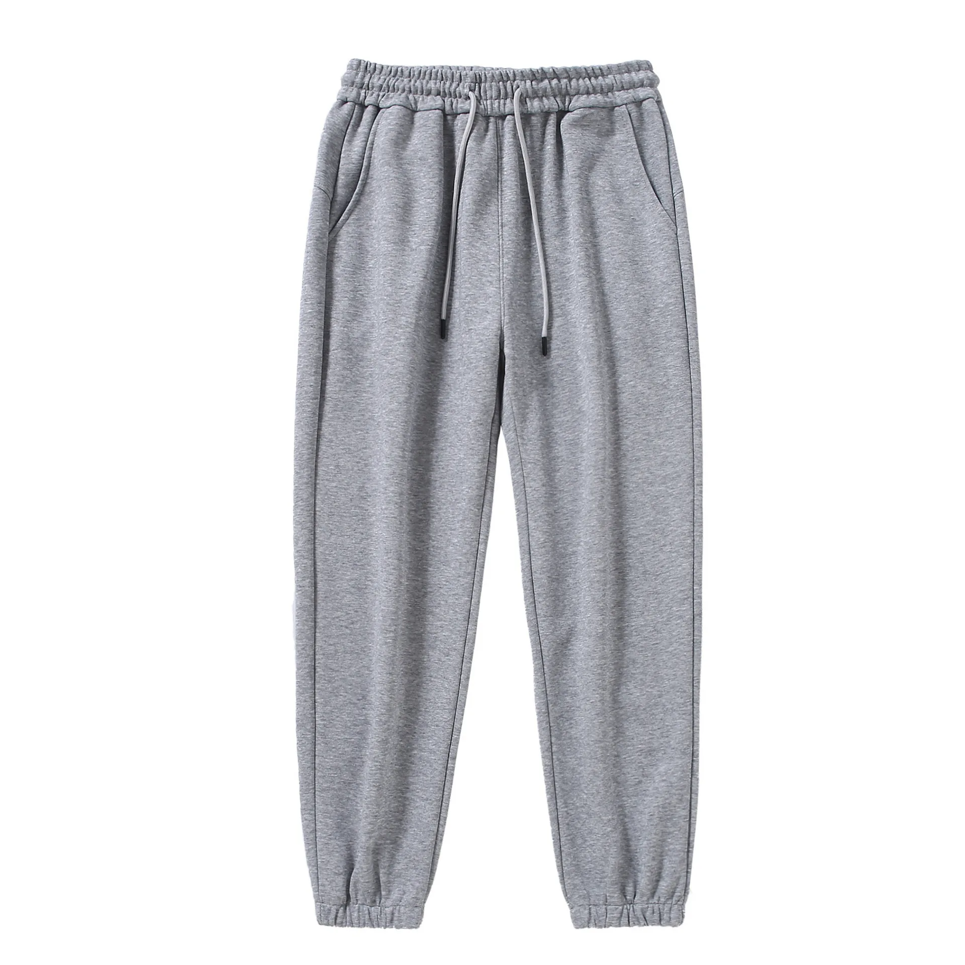 Men's Casual Sweatpants Cotton Sports Pants Unisex Fashion Solid Loose Trousers Streetwear Autumn Winter Jogging Fitness Pants