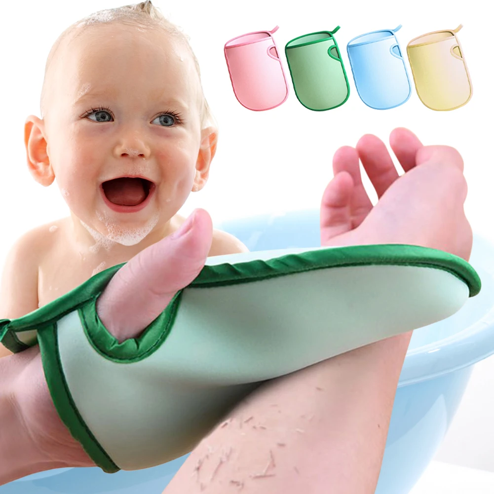 Manopla de baño exfoliante, cepillo de ducha, limpieza corporal, absorción de agua, guante de masaje corporal de espuma de fácil limpieza, herramienta de baño