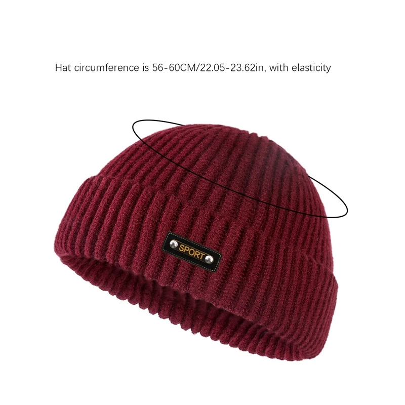 Brand Street Style Hip Hop Beanies Brimless Melon Cap Women Men Beanies Hats Autumn Winter Warm Soft Knitted Bonnet Skullcap