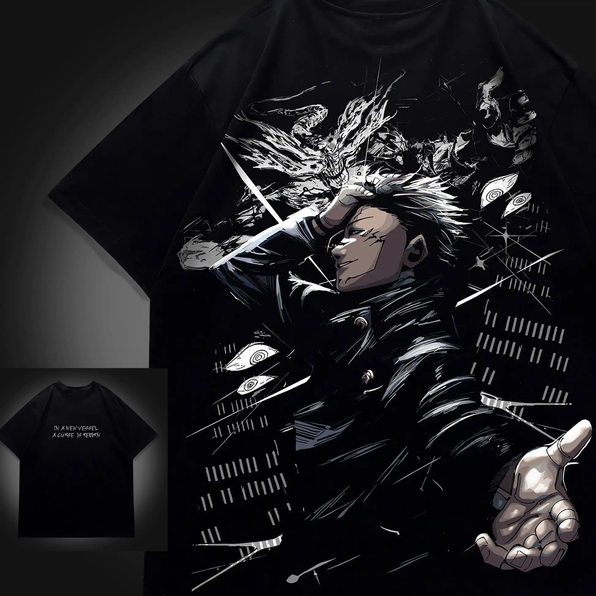Hakari Immortal Gambler Jujutsu Kaisen Anime T-Shirt Cotton Graphic Tee Men Women Kids Summer Streetwear T‑Shirt view 2
