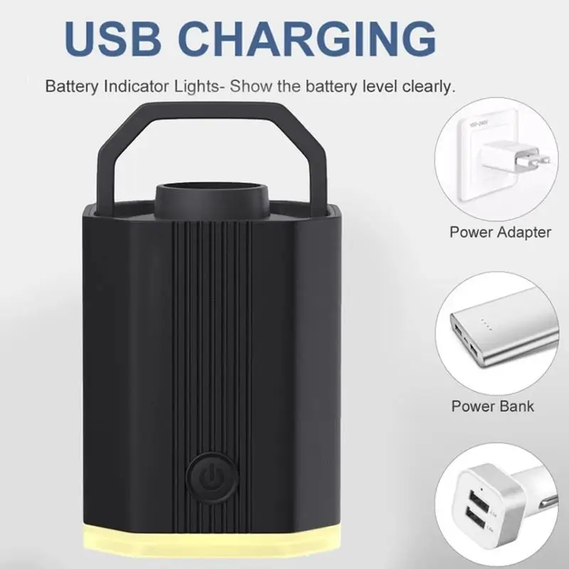 20000mAh Portable Air Pump  Battery USB Rechargeable Lightest Air Pump to Quick Inflate Deflate pump with float