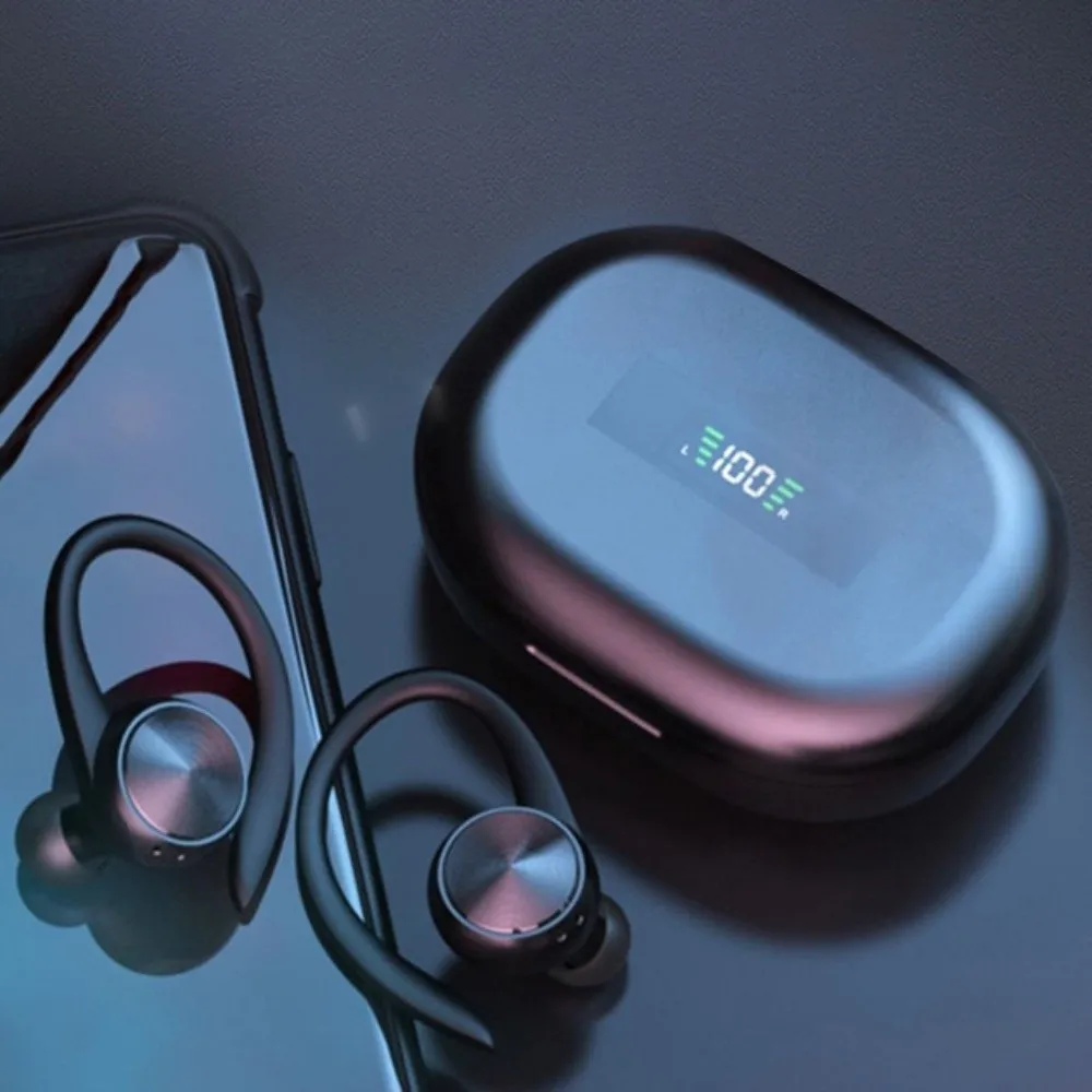 

Hook-on Wireless Bluetooth Earphone Stereo Digital Display Wireless Earphones TWS Noise Canceling Bluetooth Headset