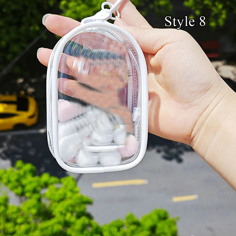 Caja misteriosa de PVC transparente gruesa, organizador de llavero, bolsa de protección, estuche de almacenamiento de juguetes misteriosos, muñeca