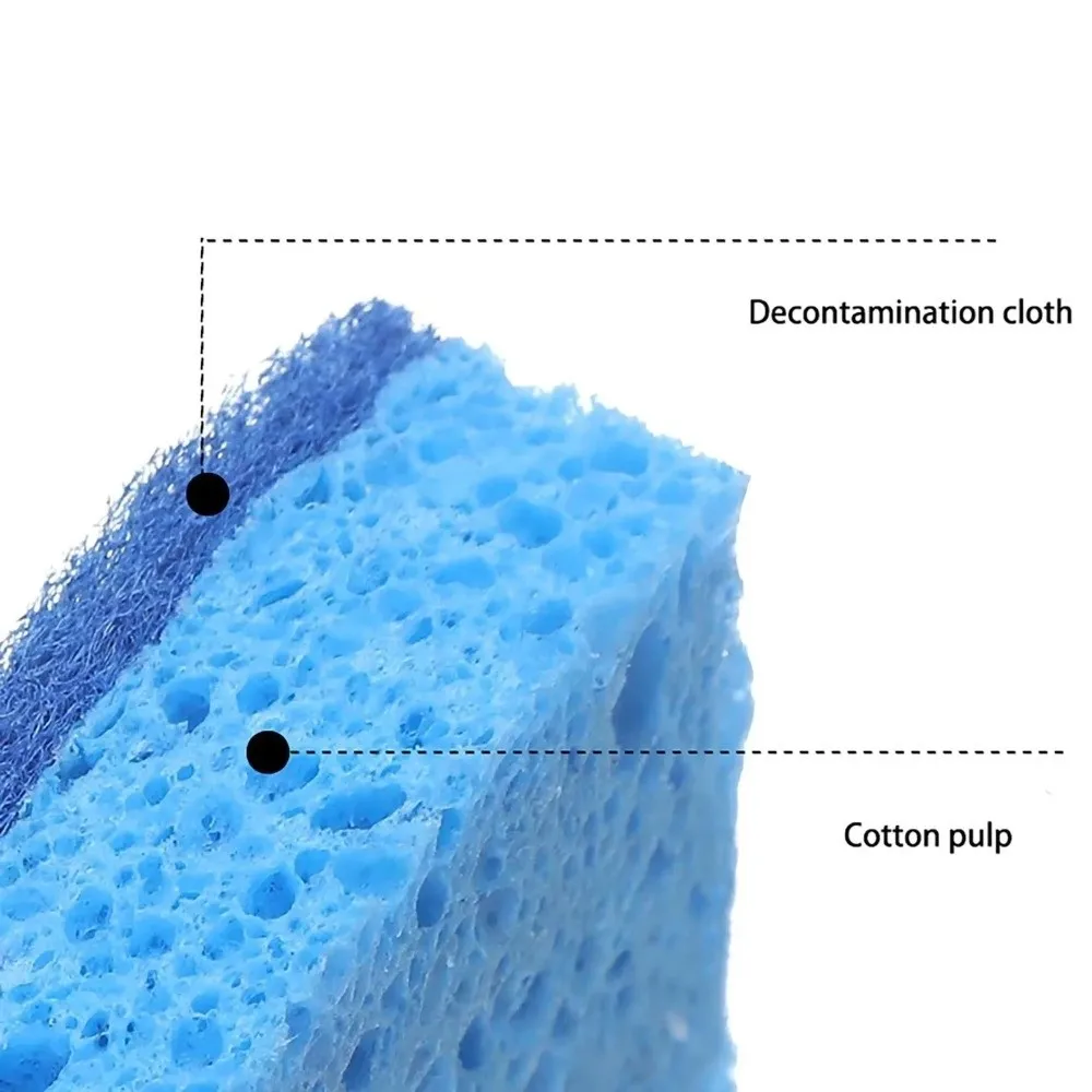 Sponge Cleaning Brush Sponges Reusable Highly Absorbent Scouring Pad Double-Sided Soft Dishwashing Sponge Kitchen
