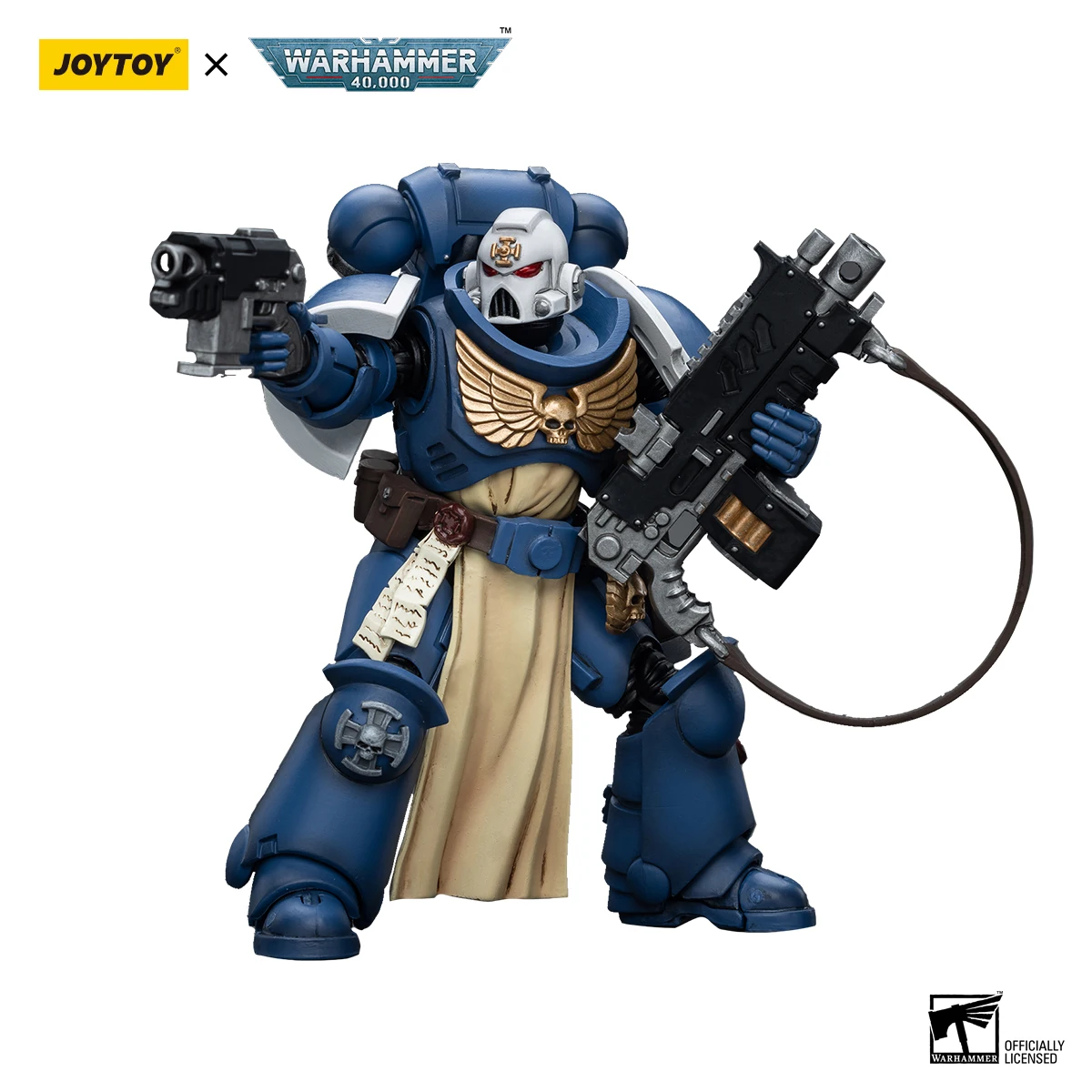 Joytoy warhammer 40k 1/18 figura de ação ultramarines sternguard veterano com parafuso rifle anime figuras brinquedos modelo