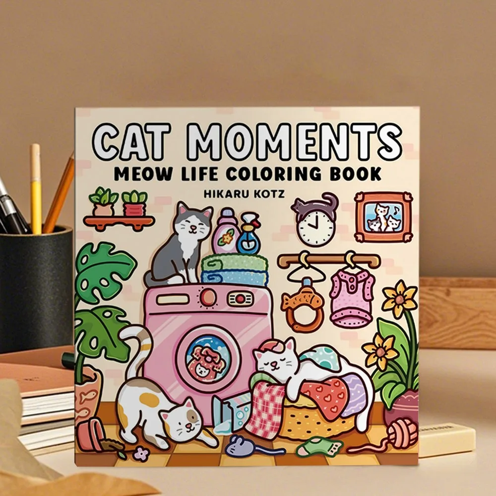 Funny Cartoon Coloring Book Educational Stress Relief Paperback Painting Gift Montessori Drawing for Adults And Teens