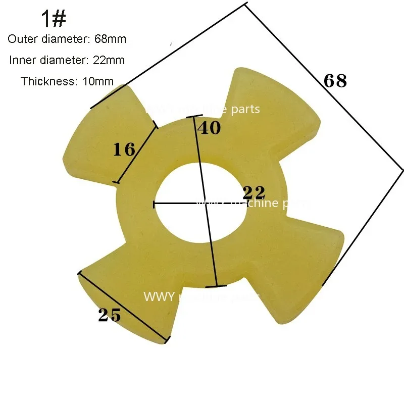 

Suitable for Grinding Machine Cross Rubber Pad Spindle Coupling Shock Pad Spindle Gasket 1 Piece New
