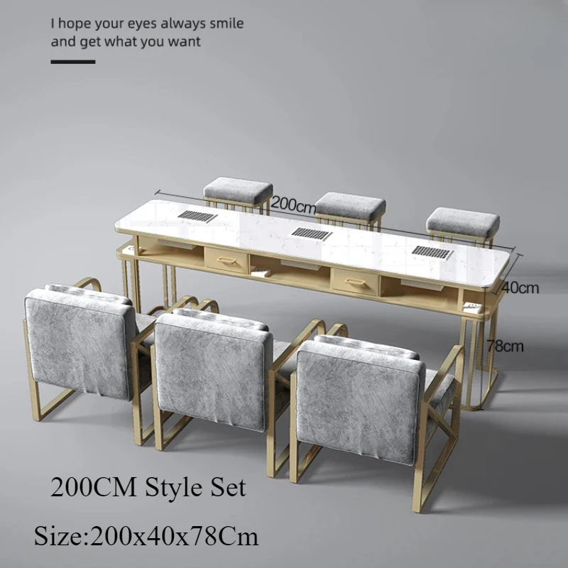 Manicure Tables Nails Desk Professional Nail Table Dressing Storage Manicure Table Vacuum Cleaner Pour Onglerie Salon Furniture